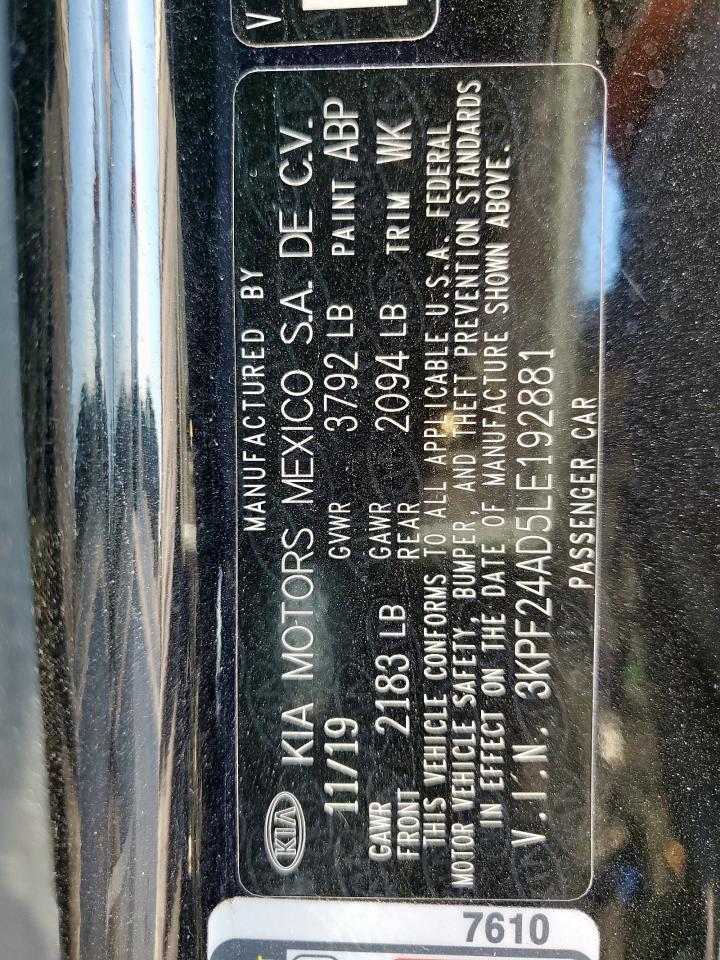 2020 KIA FORTE