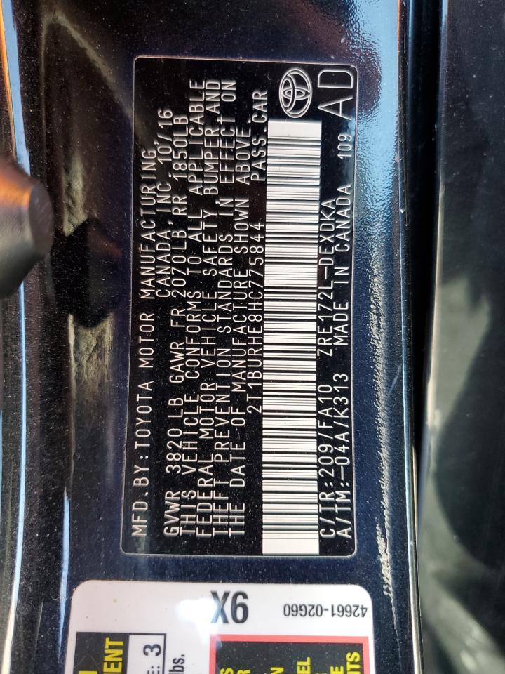 2017 TOYOTA COROLLA
