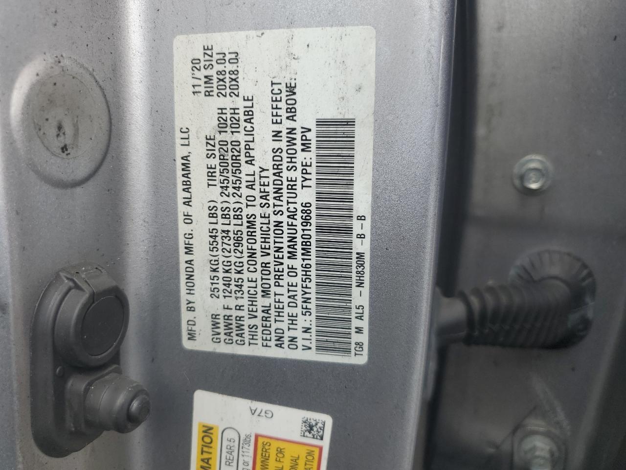 2021 HONDA PILOT