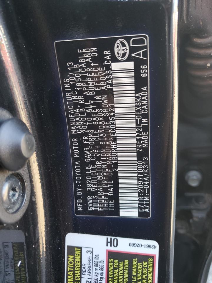 2014 TOYOTA COROLLA