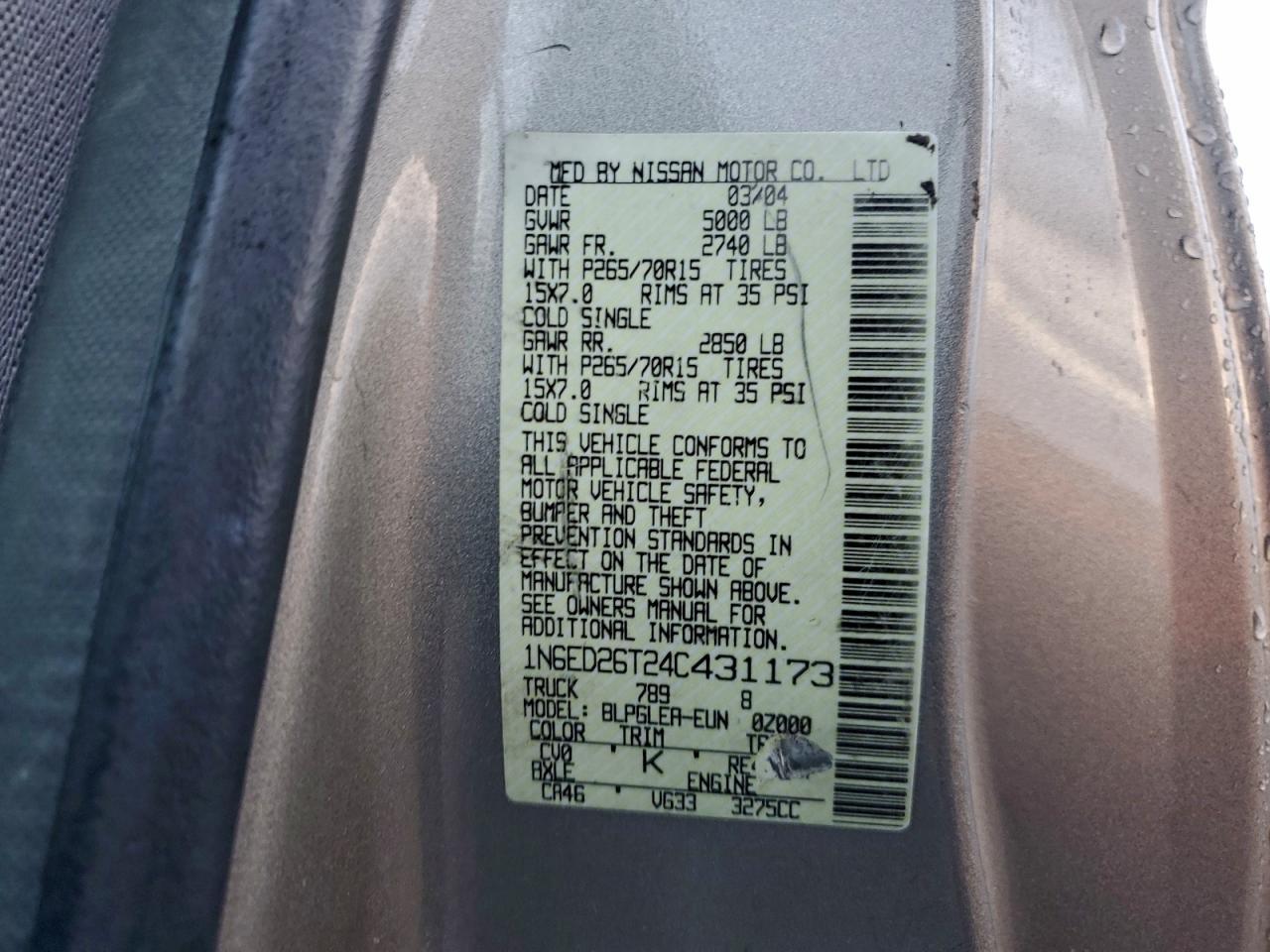 2004 NISSAN Frontier