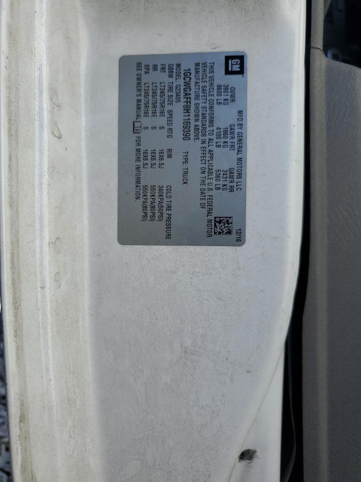 2017 CHEVROLET EXPRESS 2500