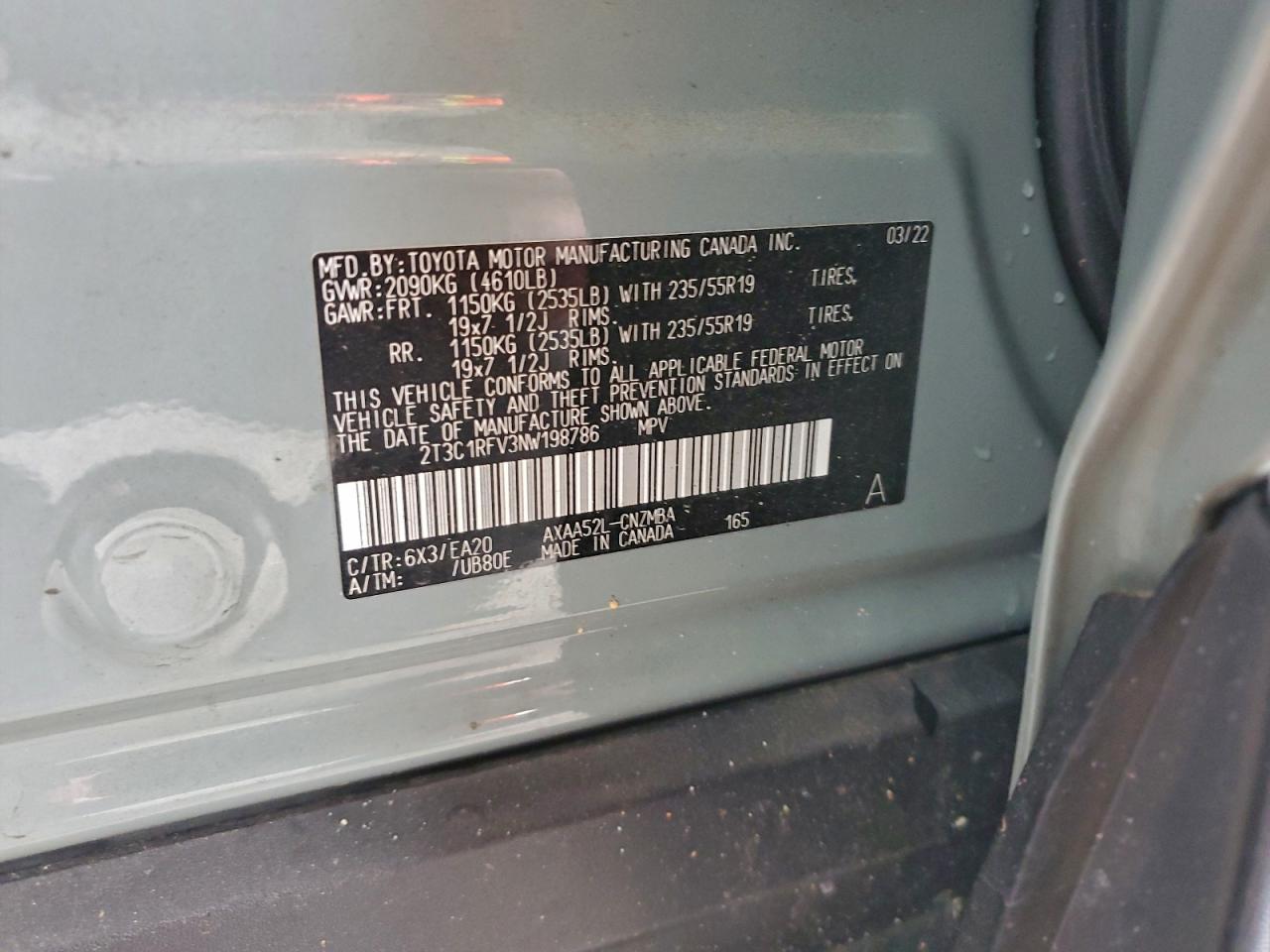 2022 TOYOTA RAV4