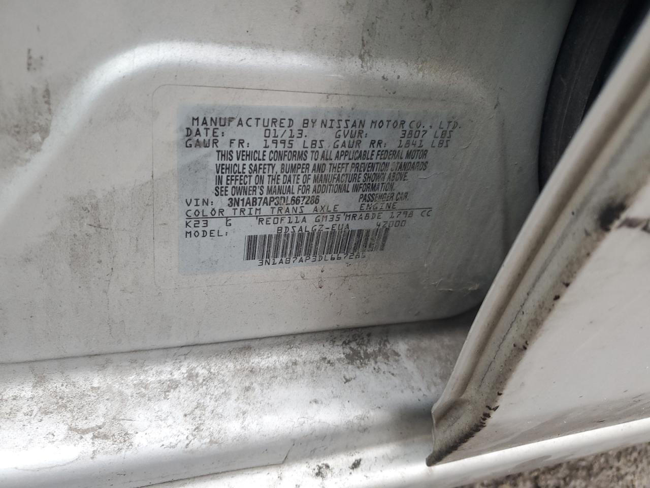 2013 NISSAN SENTRA