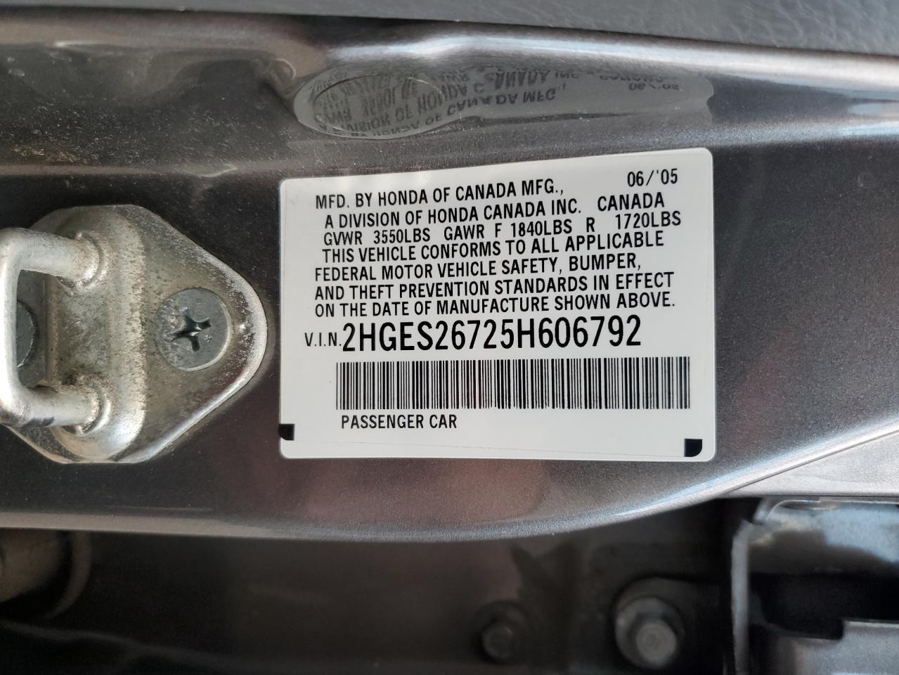 2005 HONDA CIVIC