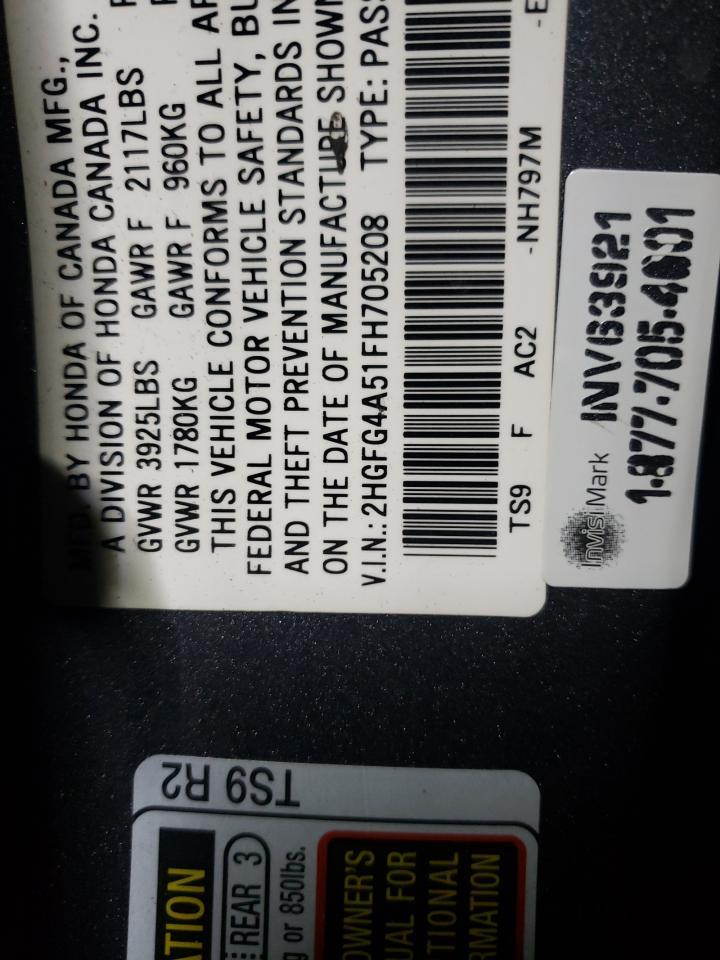 2015 HONDA CIVIC