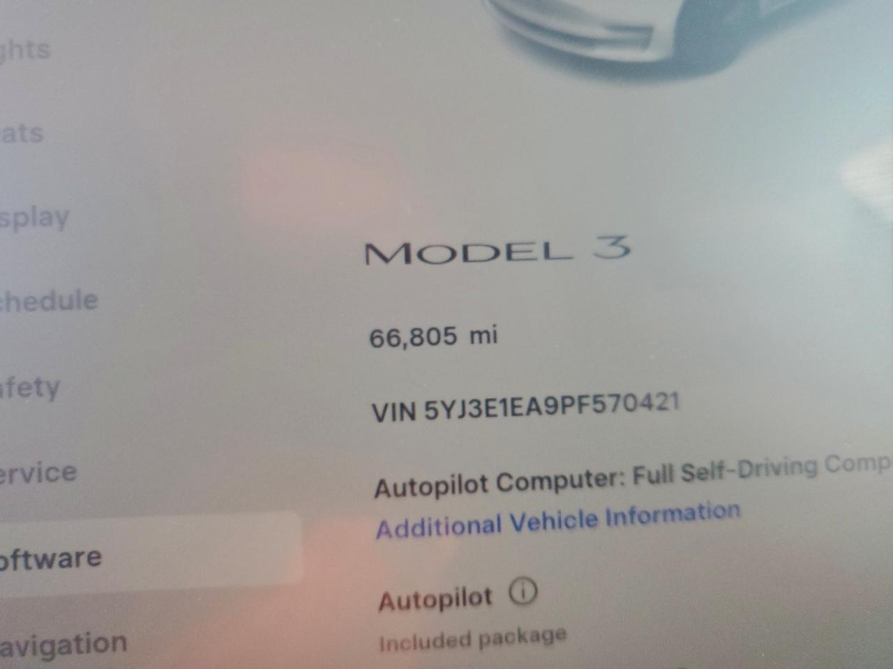2023 TESLA MODEL 3