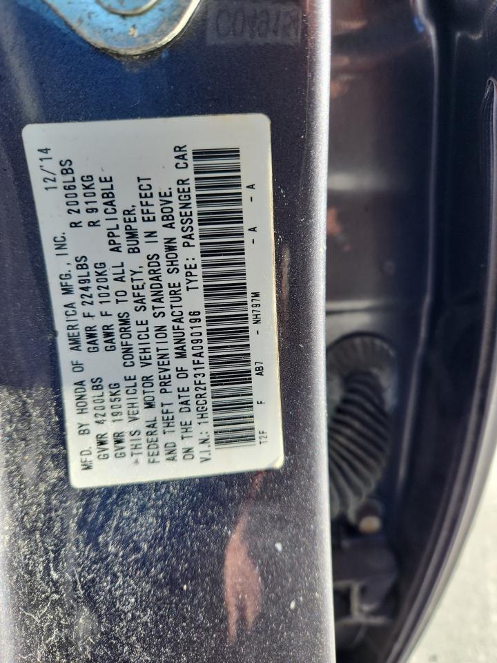 2015 HONDA ACCORD