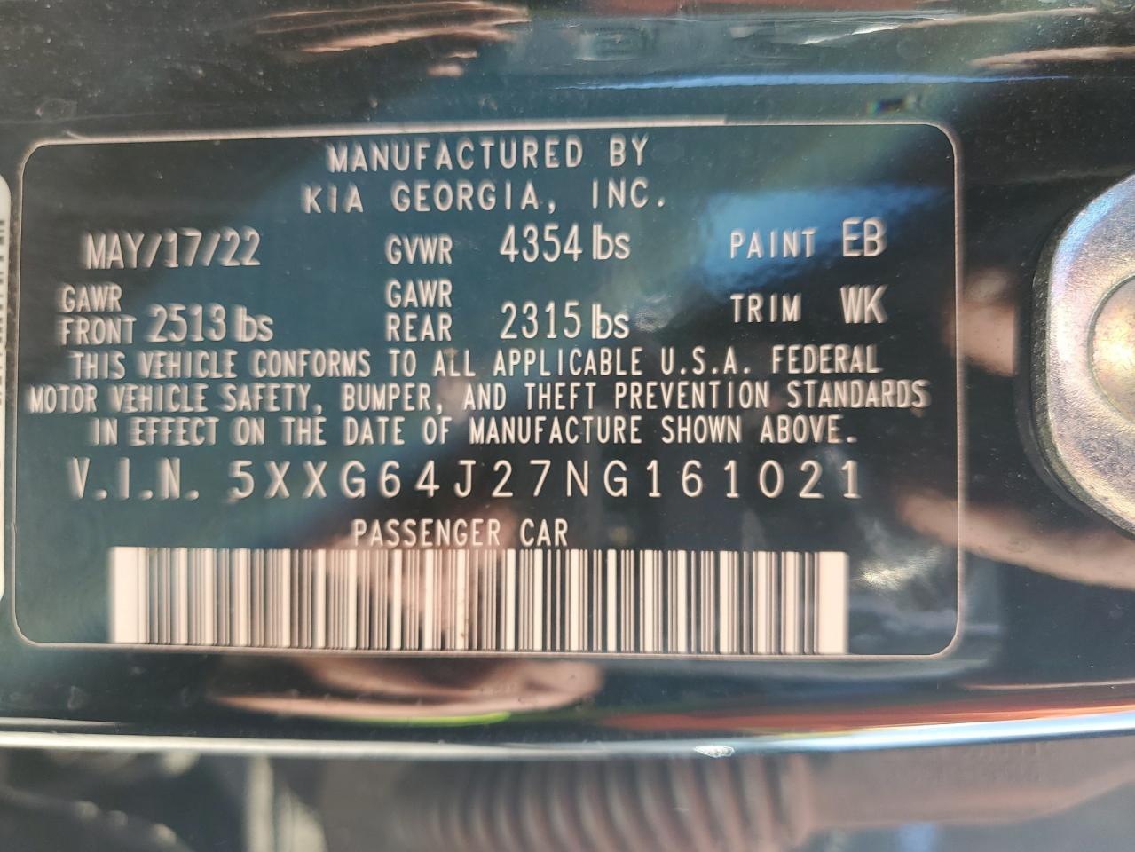 2022 KIA K5
