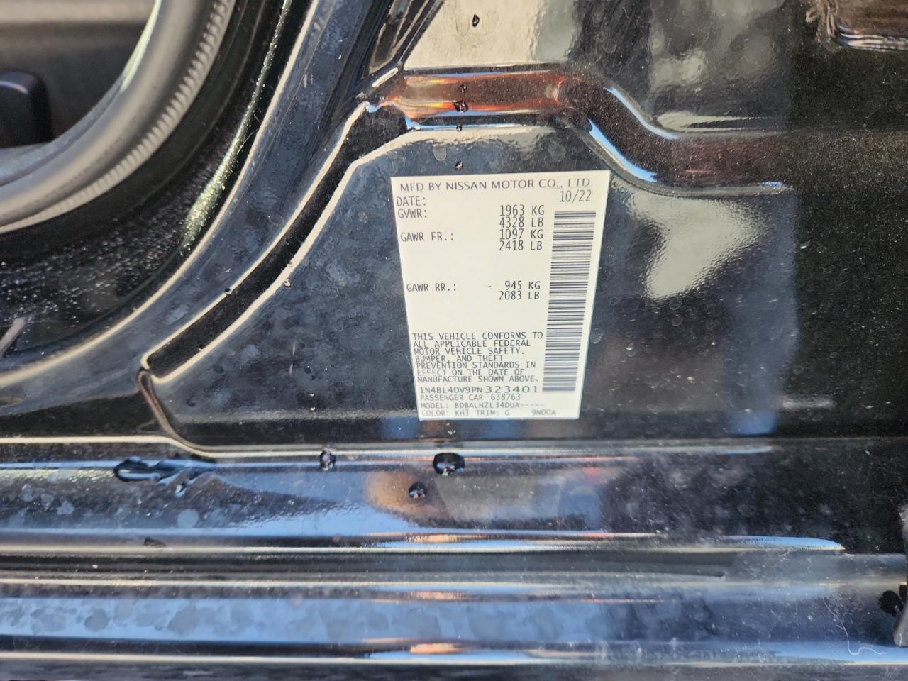 2023 NISSAN ALTIMA