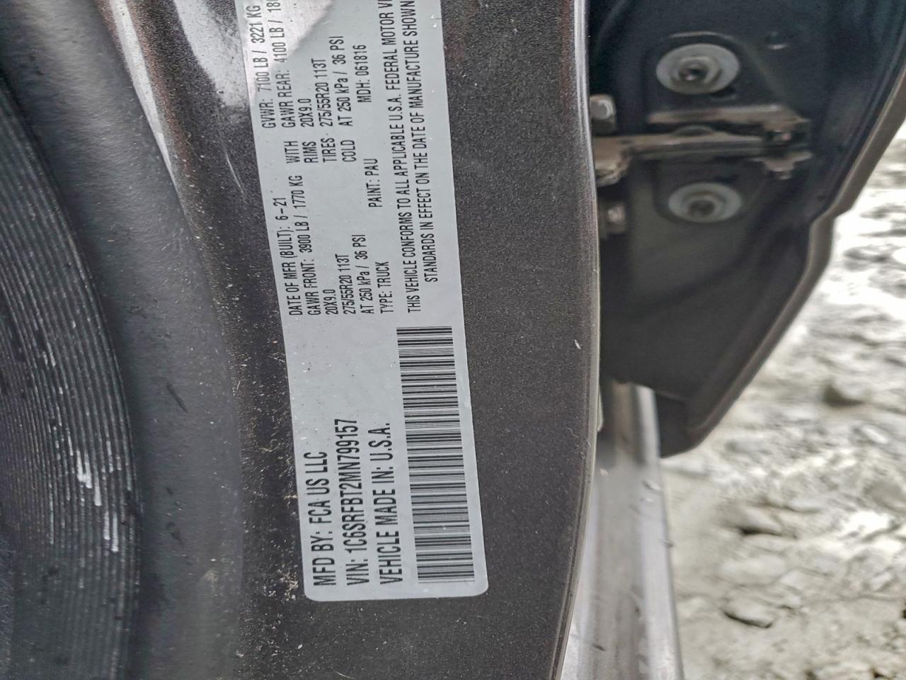 2021 RAM 1500