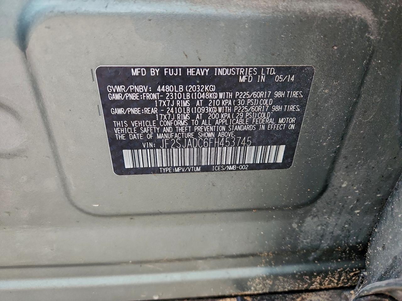 2015 SUBARU FORESTER