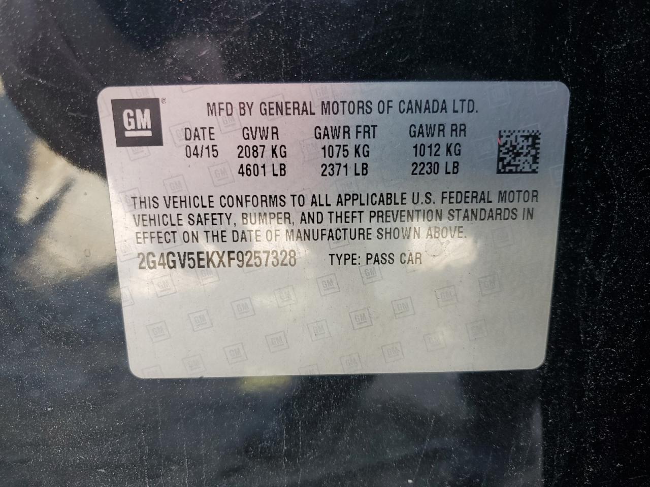 2015 BUICK Regal