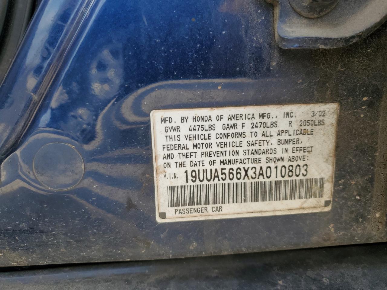 2003 ACURA TL