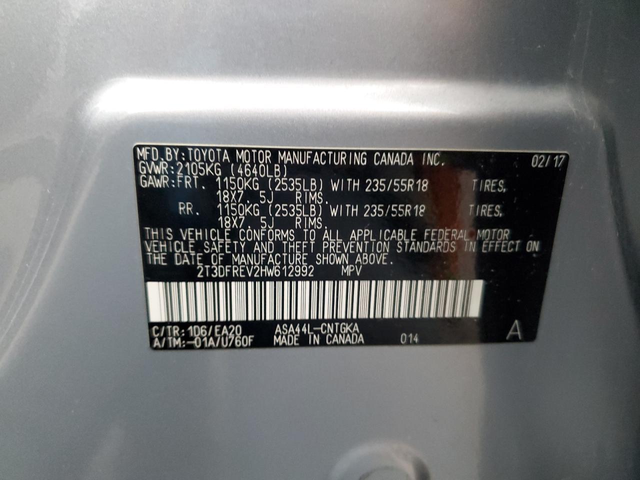 2017 TOYOTA RAV4