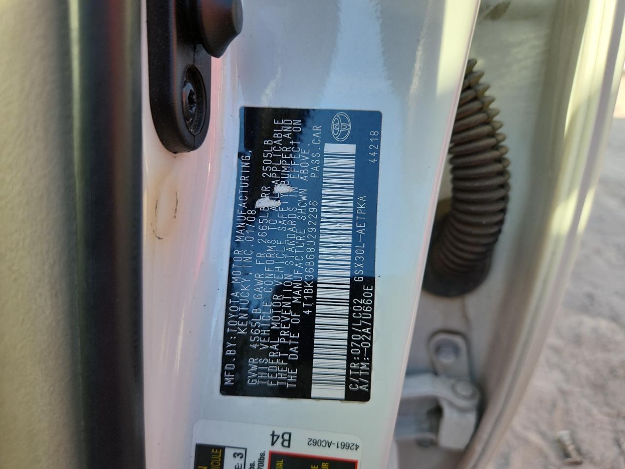 2008 TOYOTA Avalon