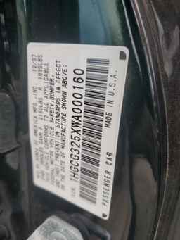 1998 HONDA ACCORD