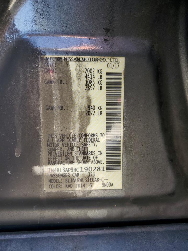 2017 NISSAN ALTIMA