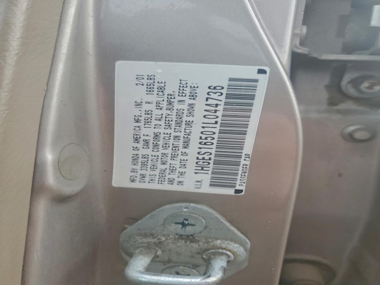 2001 HONDA CIVIC