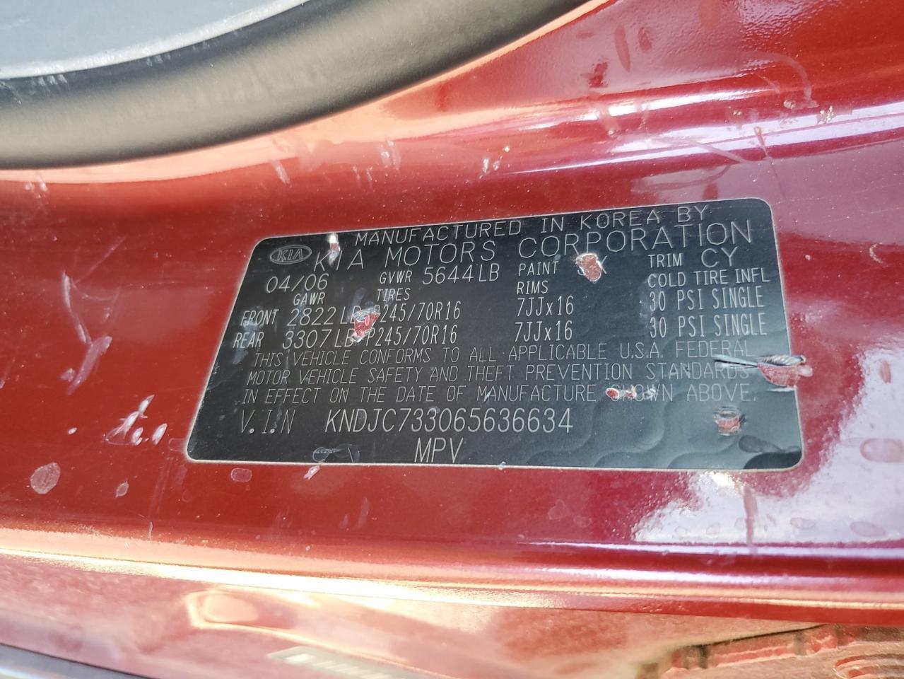 2006 KIA SORENTO