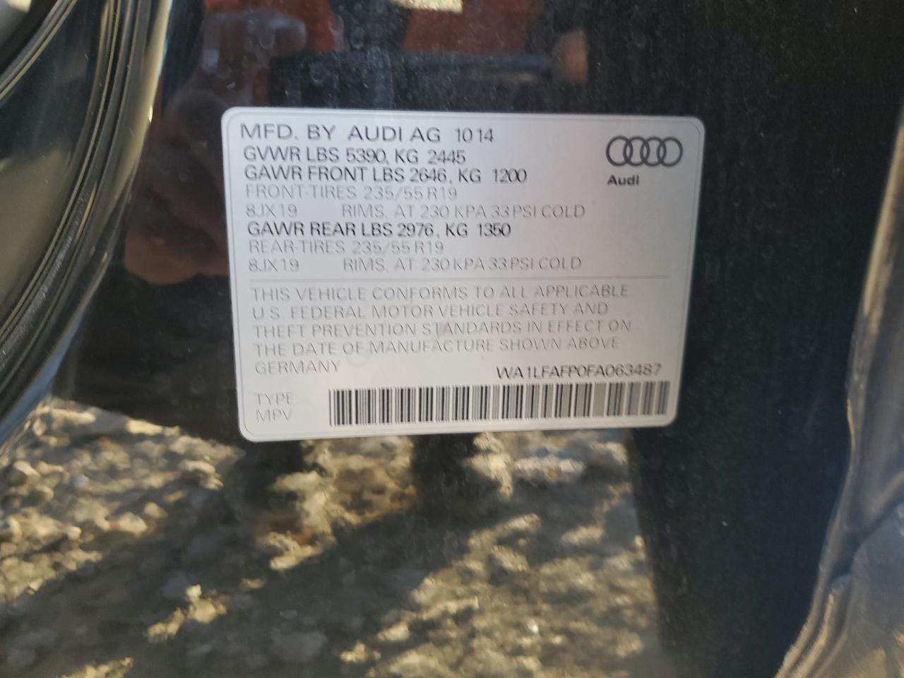 2015 AUDI Q5