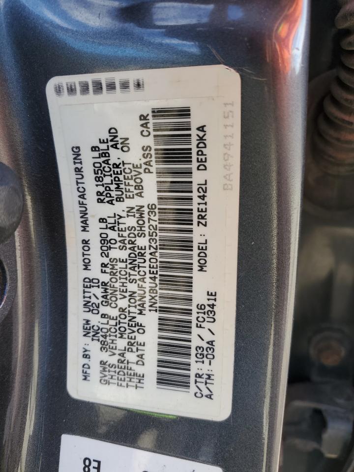 2010 TOYOTA COROLLA