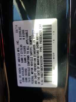 2015 HONDA ACCORD