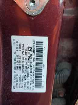 2013 HONDA ACCORD