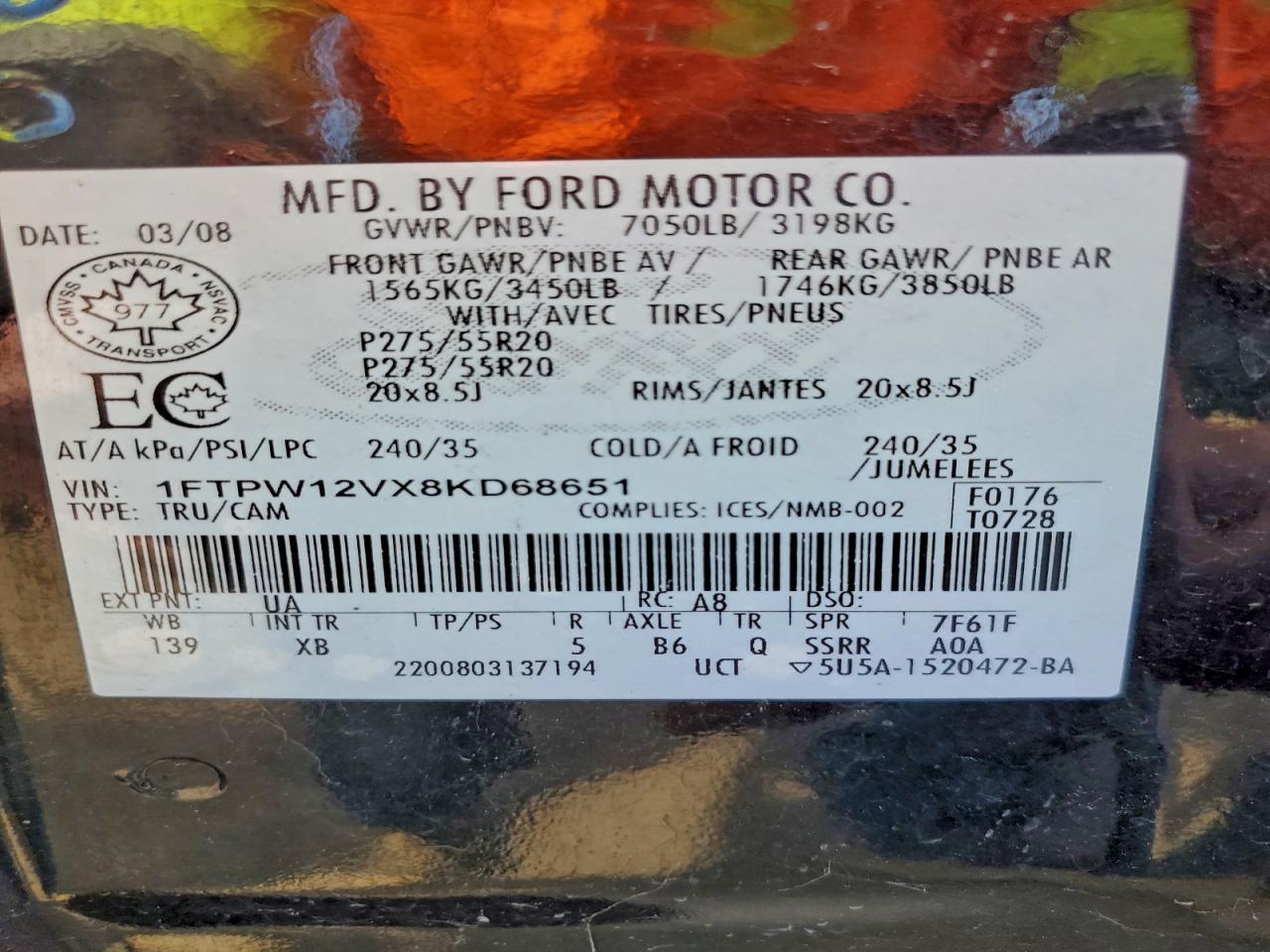 2008 FORD F-150