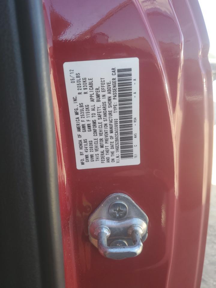 2012 HONDA ACCORD