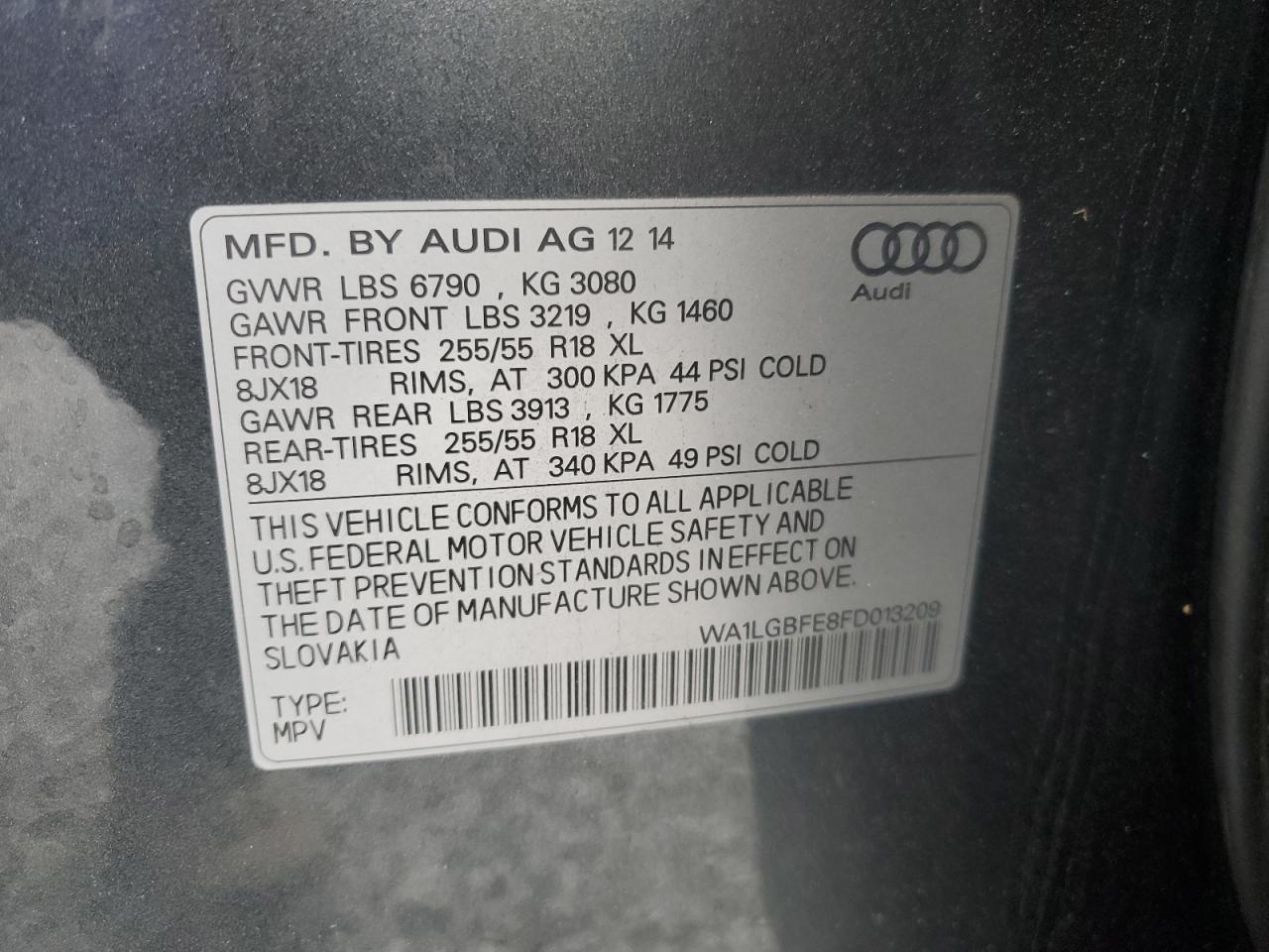 2015 AUDI Q7
