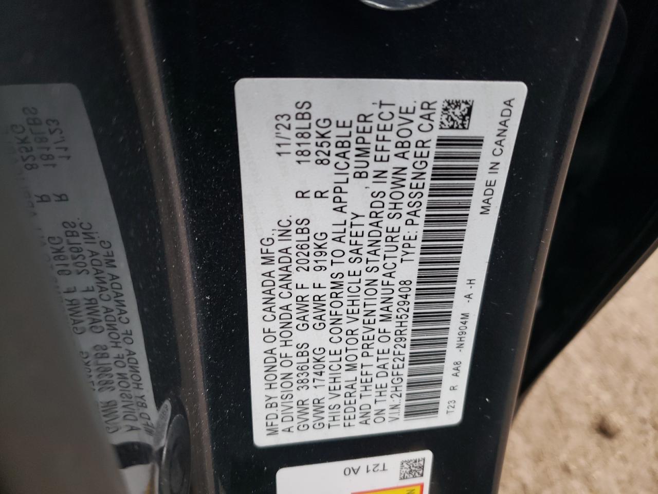 2024 HONDA CIVIC