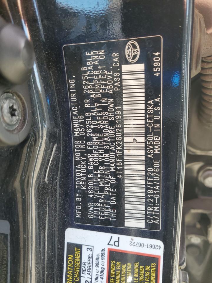2016 TOYOTA CAMRY