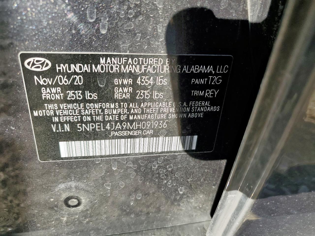 2021 HYUNDAI SONATA
