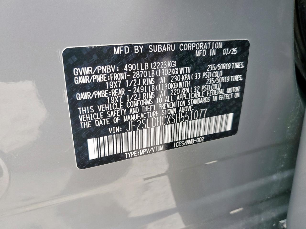 2025 SUBARU FORESTER