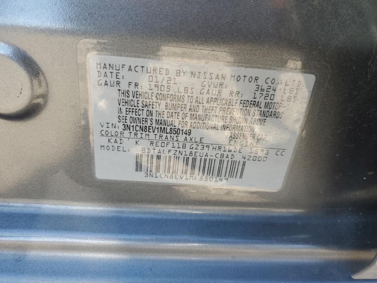 2021 NISSAN VERSA