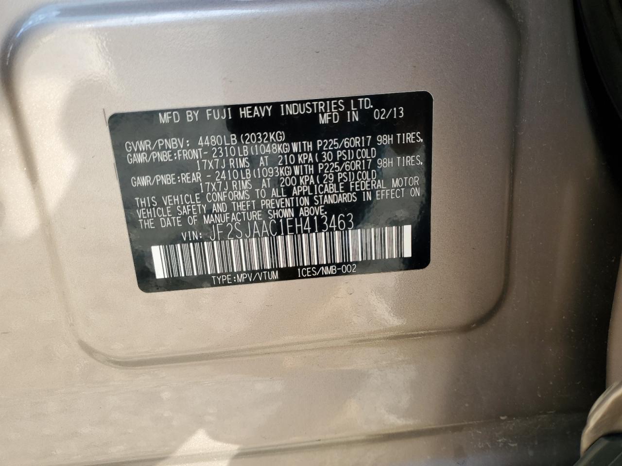 2014 SUBARU FORESTER
