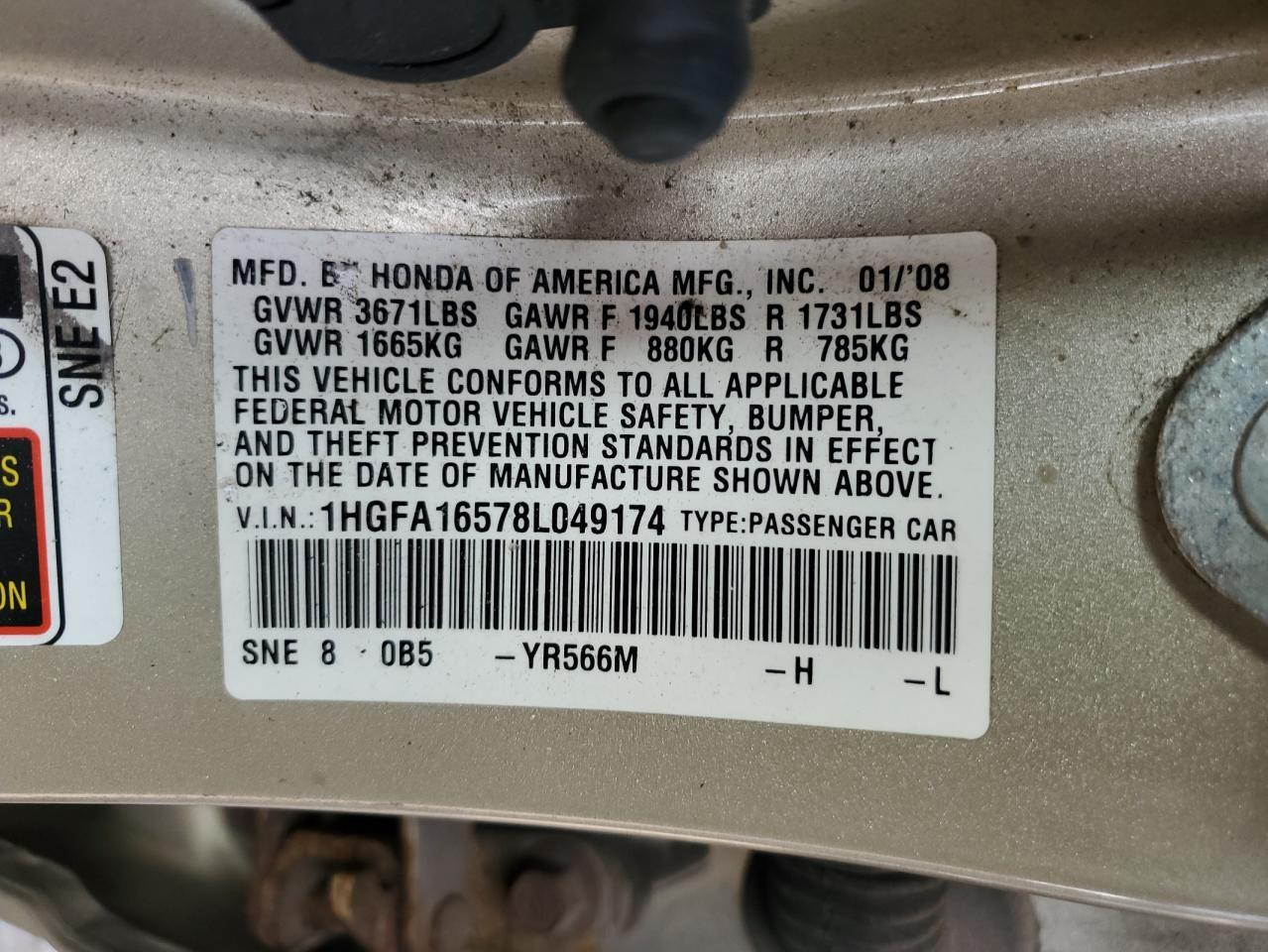 2008 HONDA CIVIC
