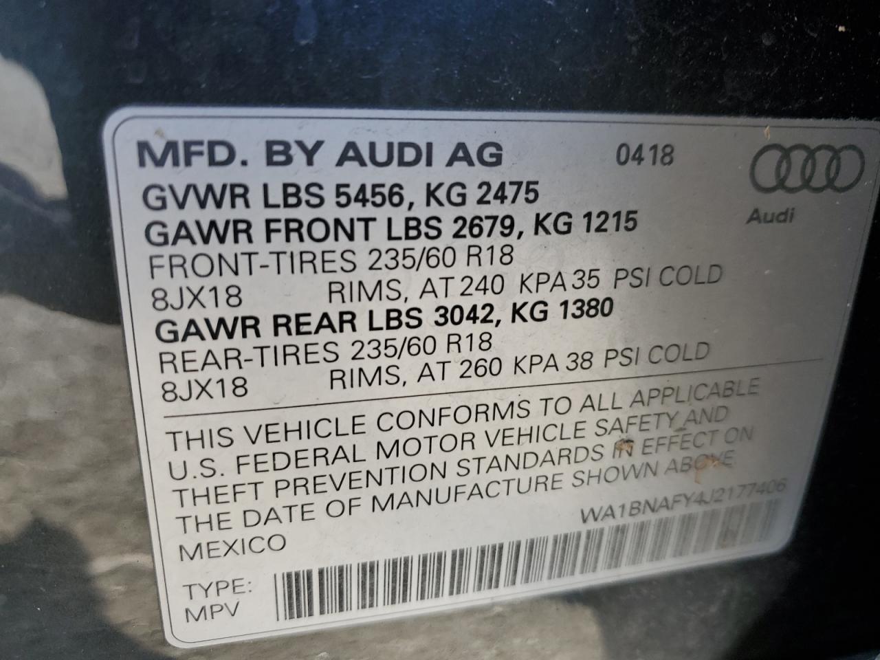 2018 AUDI Q5