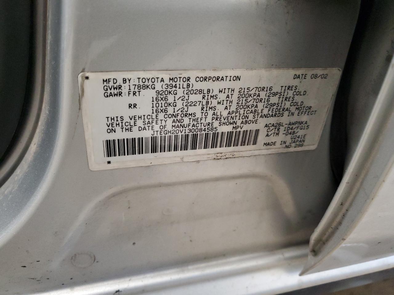 2003 TOYOTA RAV4