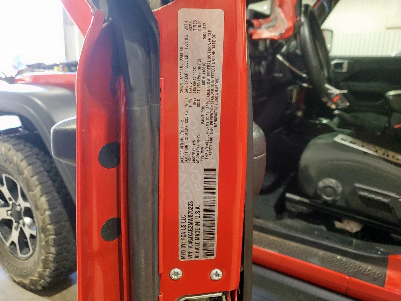 2021 JEEP WRANGLER