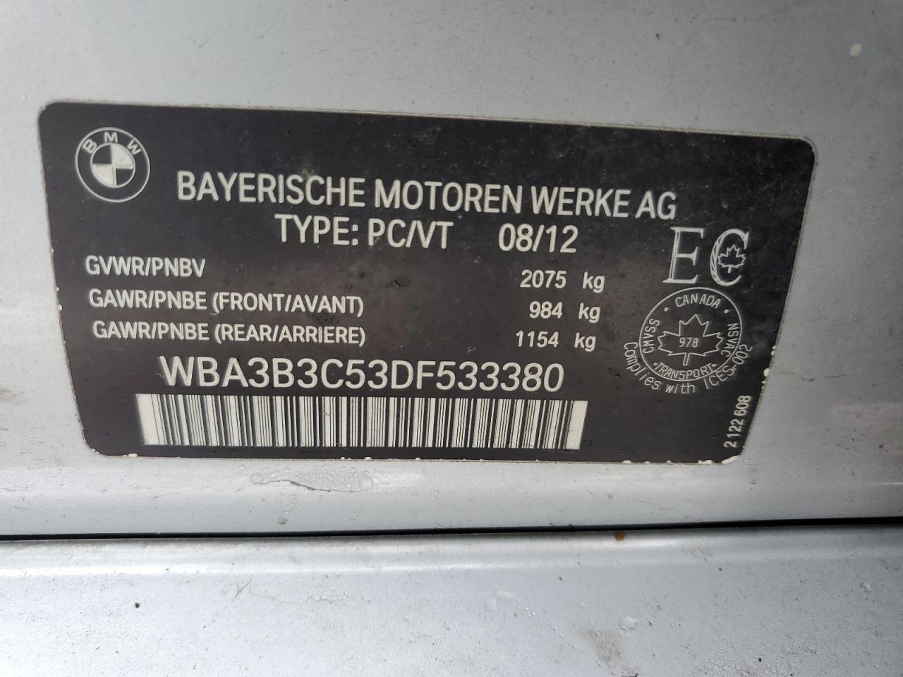 2013 BMW 3 SERIES