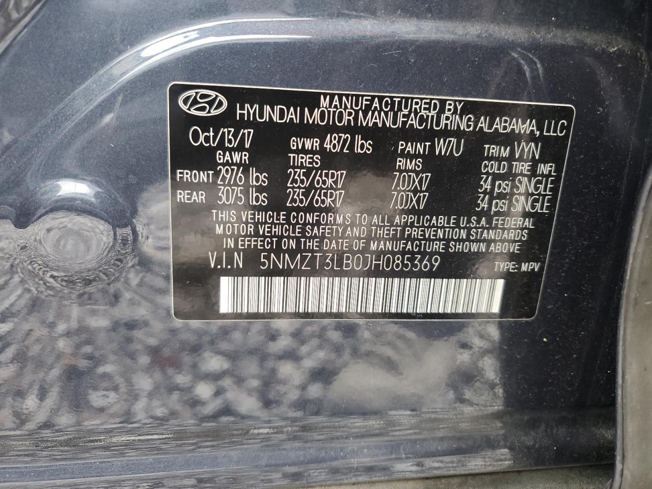 2018 HYUNDAI SANTA FE