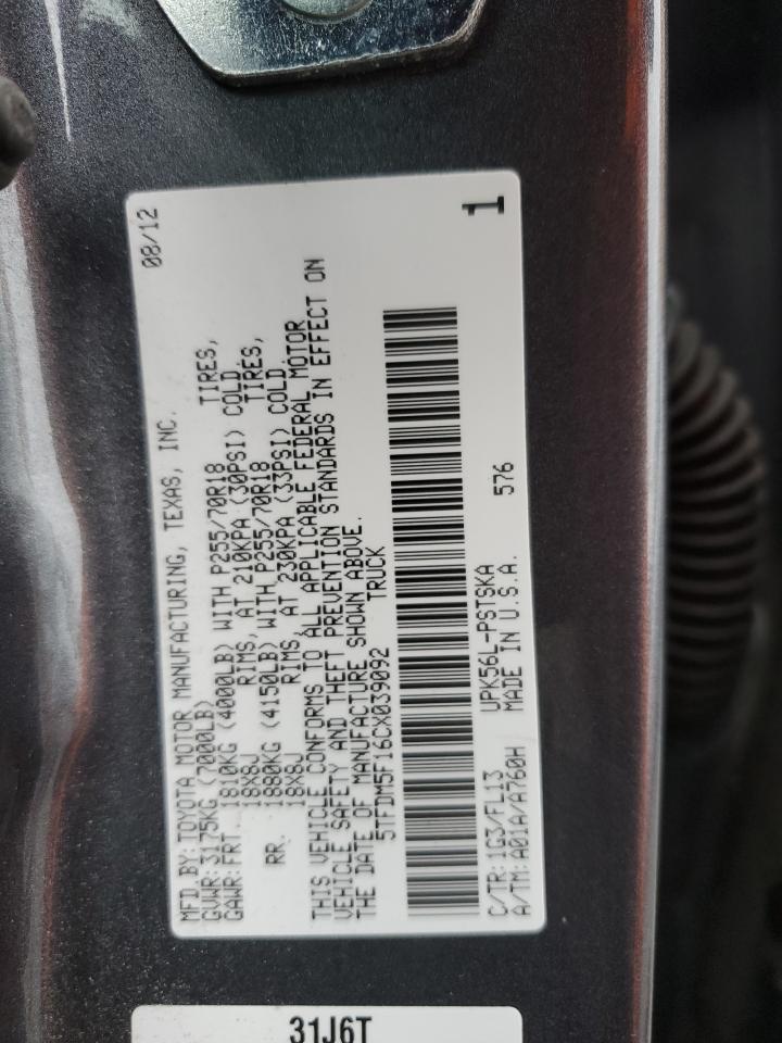 2012 TOYOTA TUNDRA