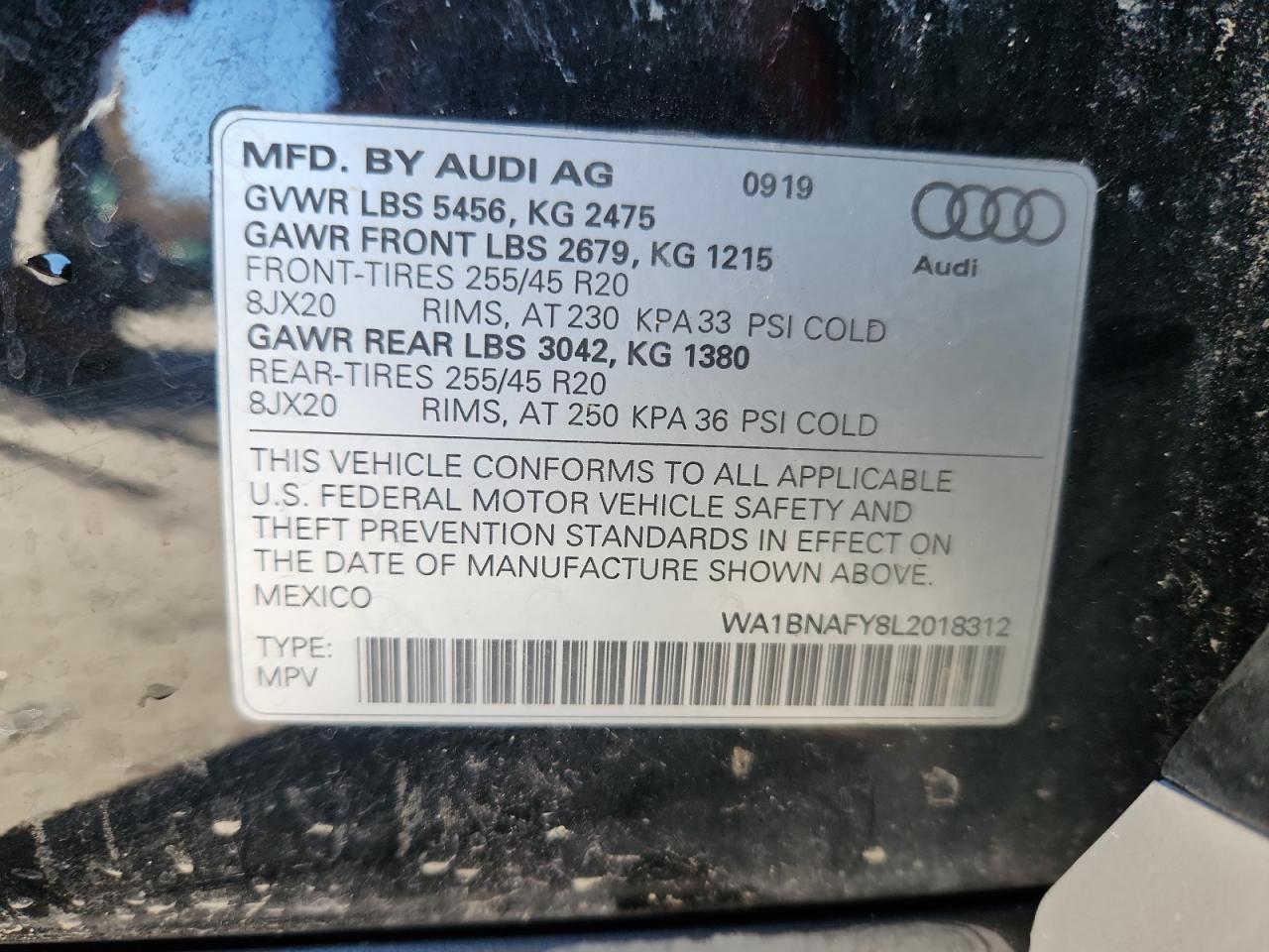 2020 AUDI Q5