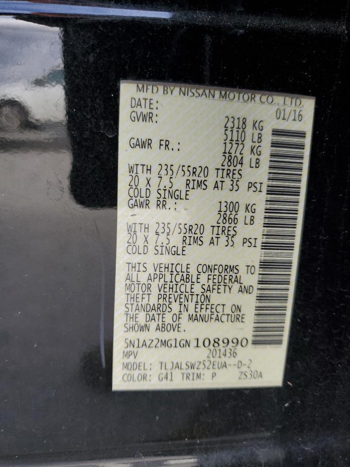 2016 NISSAN MURANO