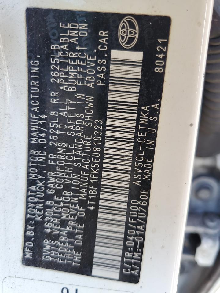 2014 TOYOTA CAMRY