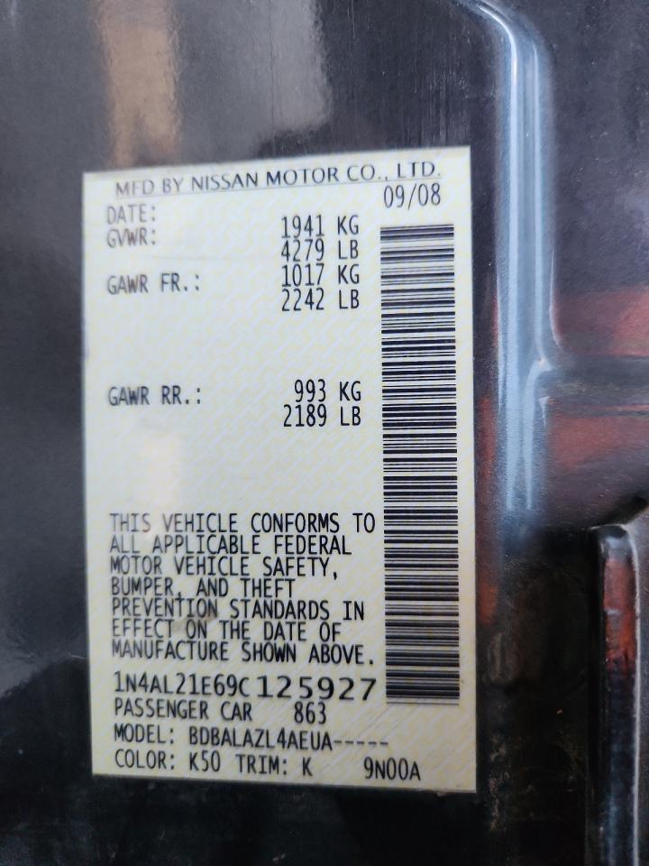 2009 NISSAN ALTIMA