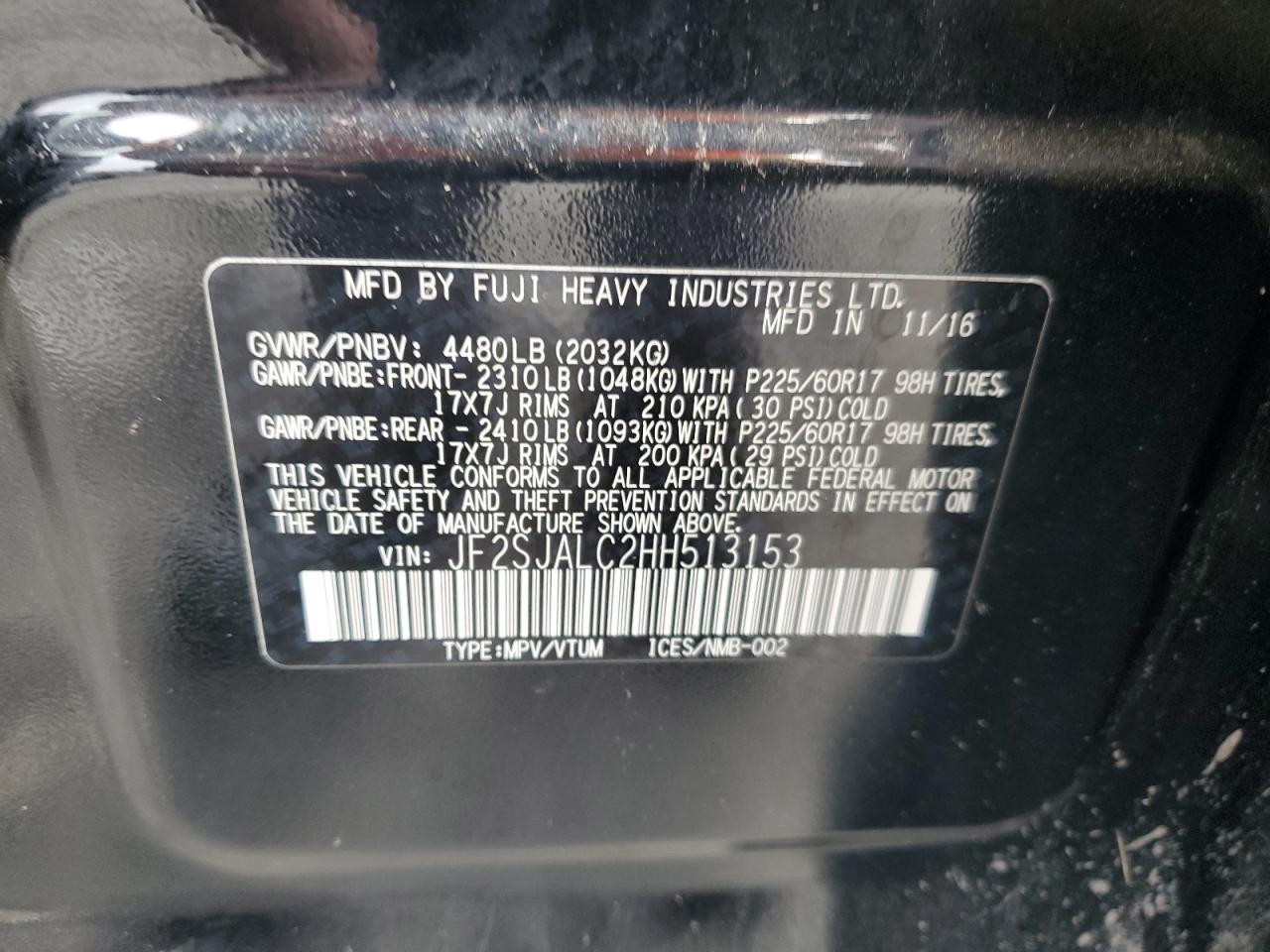 2017 SUBARU FORESTER