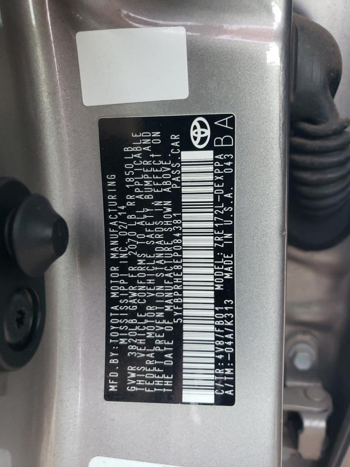 2014 TOYOTA COROLLA